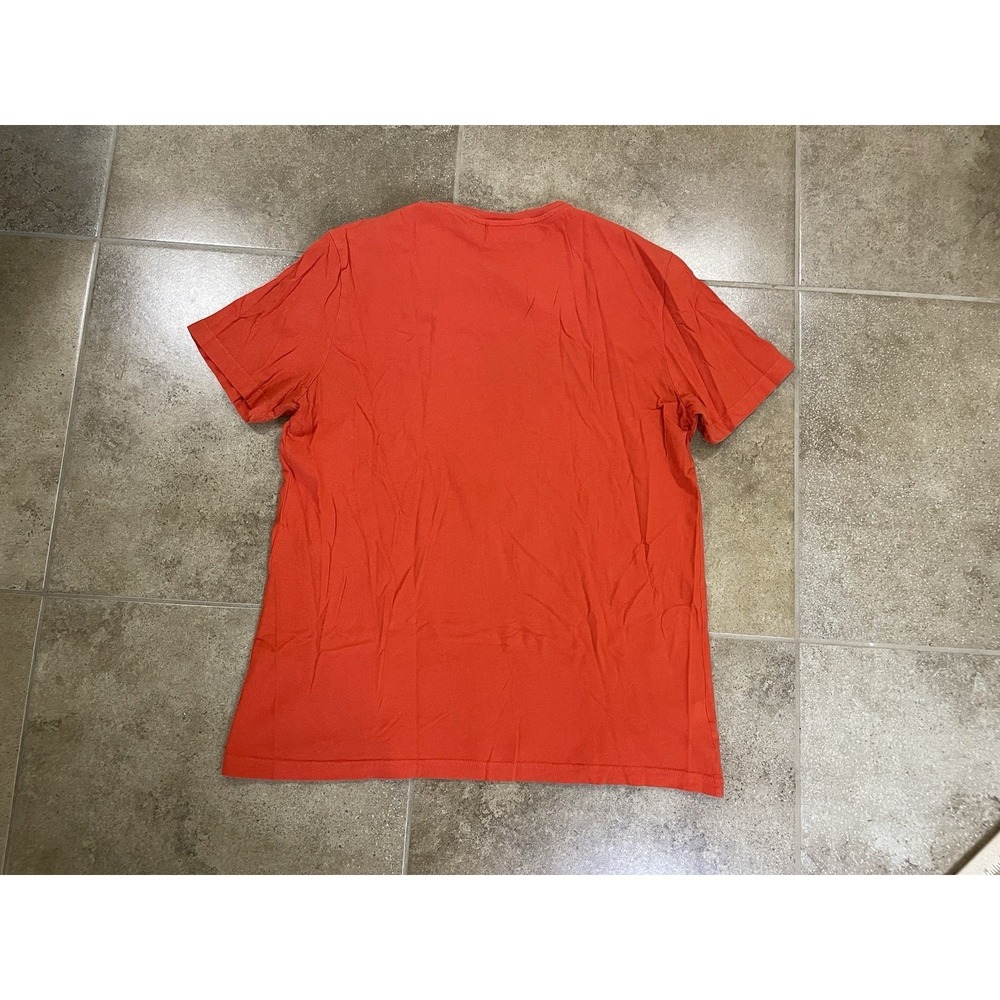 Lacoste Shirt Men's Sz 6 XL Orange Graphic T-Shirt Regular Fit Short Sleeve - Picture 2 of 7